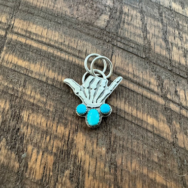 Turquoise Hang Loose Pendant (oval)