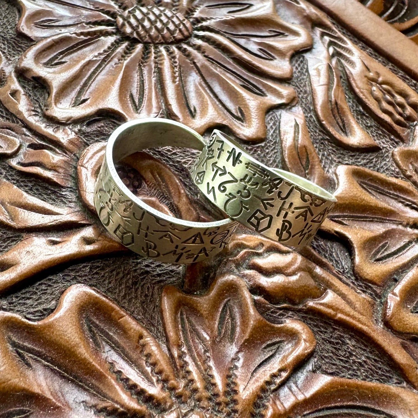 Adjustable Silver Brand Rings