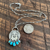 Riley in a Log Necklace