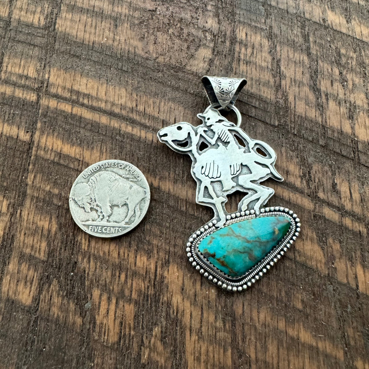The Turquoise Skeleton Cowboy