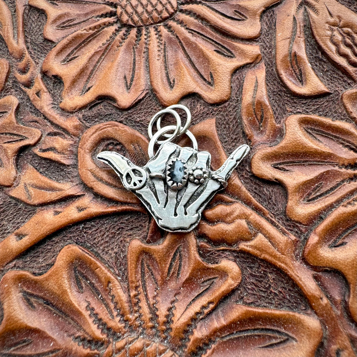 Rock On White Buffalo Pendant