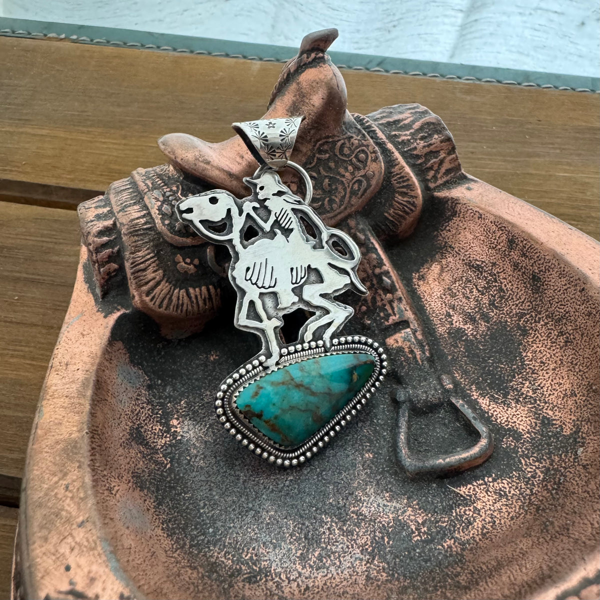 The Turquoise Skeleton Cowboy