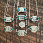Oval Turquoise Cow Chokers
