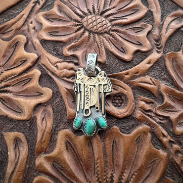 The Golden Saddle Pendant