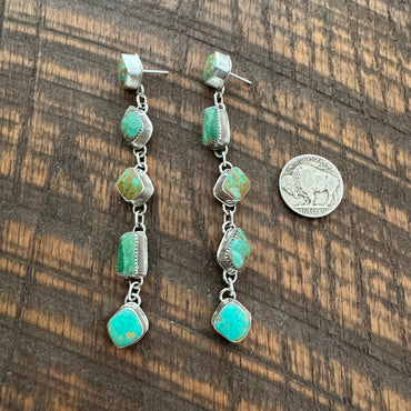 Mixed Turquoise Shoulder Dusters