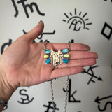 Mixed Stone Saddle Necklace