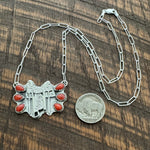 Bamboo Coral Saddle Necklace