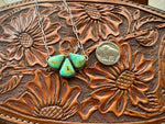 Triple Turquoise Engraved Necklace