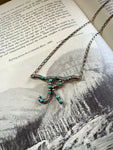 Turquoise Beaded Brand Necklace